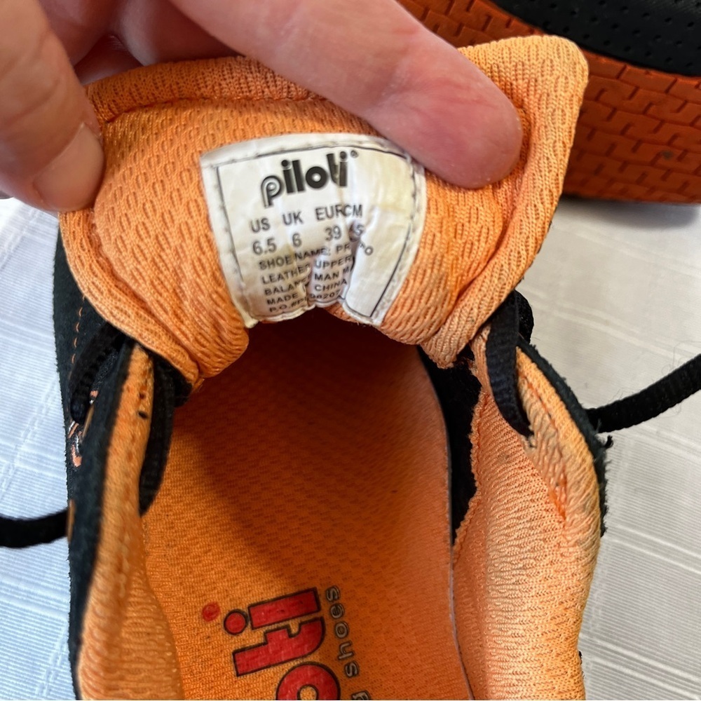 Piloti Prototipo Black and Orange Suede Driving Shoes Men's 6.5 Racecar Quality - Picture 9 of 13